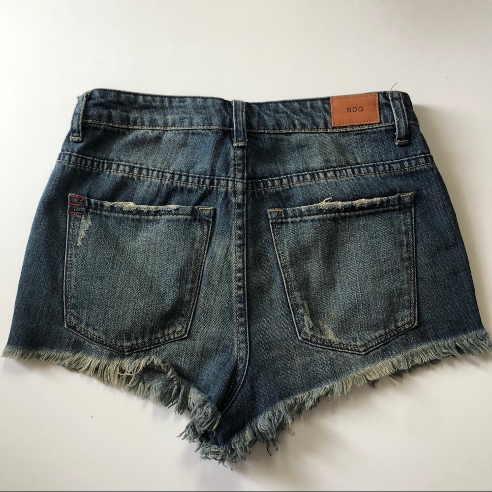 BDG Cut Off Jean Shorts Super High Rise Cheeky - Picture 4 of 8